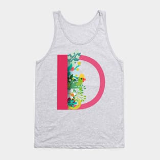 Tropical alphabet D Tank Top